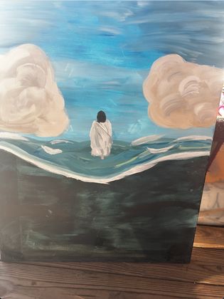 "He walks above the chaos"